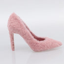 LOUIS VUITTON Pumps Leather Mouton 34 1/2 Pink LV Auth 210464M-16