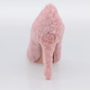 LOUIS VUITTON Pumps Leather Mouton 34 1/2 Pink LV Auth 210464M-18