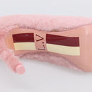LOUIS VUITTON Pumps Leather Mouton 34 1/2 Pink LV Auth 210464M-21