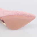 LOUIS VUITTON Pumps Leather Mouton 34 1/2 Pink LV Auth 210464M-22