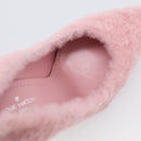 LOUIS VUITTON Pumps Leather Mouton 34 1/2 Pink LV Auth 210464M-25