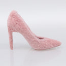 LOUIS VUITTON Pumps Leather Mouton 34 1/2 Pink LV Auth 210464M-4