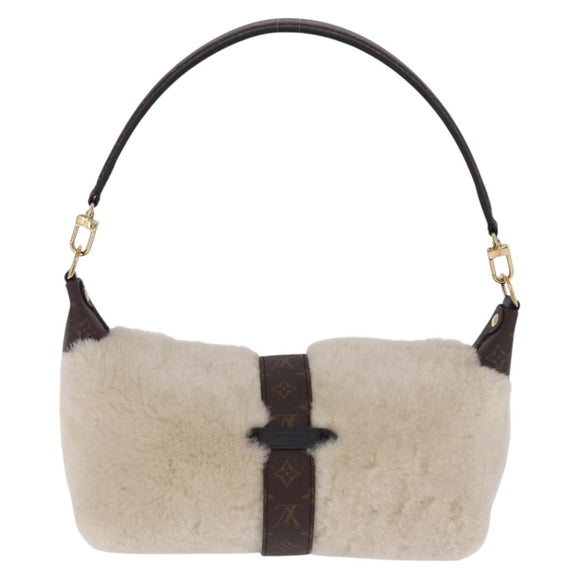 LOUIS VUITTON Monogram Pochette Mia Shoulder Bag Ivory M26245 LV Auth 210465SAM