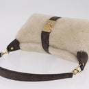 LOUIS VUITTON Monogram Pochette Mia Shoulder Bag Ivory M26245 LV Auth 210465SAM-6