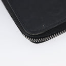 LOUIS VUITTON Monogram Shadow Zippy Wallet Vertical Black M62902 LV Auth 210467-11