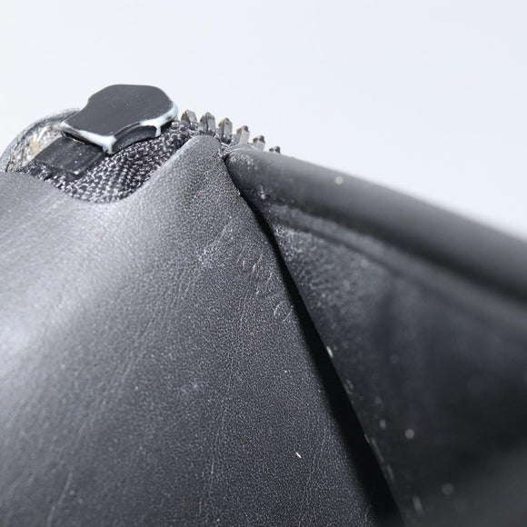 LOUIS VUITTON Monogram Shadow Zippy Wallet Vertical Black M62902 LV Auth 210467