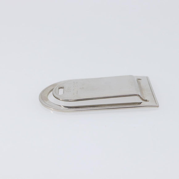 LOUIS VUITTON Avieport Address Money Clip metal Silver M65067 LV Auth 210468