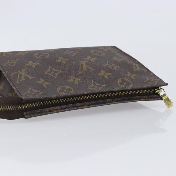 LOUIS VUITTON Monogram Poche Toilette 19 Pouch M47544 LV Auth 210470