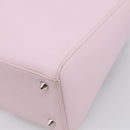 Christian Dior Lady Dior Medium Hand Bag Leather 2way Pink Silver Auth 210471SAM-14