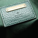 GUCCI 100th Anniversary Shoulder Bag Canvas Green Gold Tone 676682 Auth 210482V-20