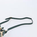 GUCCI 100th Anniversary Shoulder Bag Canvas Green Gold Tone 676682 Auth 210482V-8