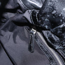 Christian Dior Canage Shoulder Bag Patent Leather Black Silver Auth 210486-20