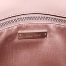 Miu Miu Studs Chain Shoulder Bag Leather Pink Silver Auth 210487V-19