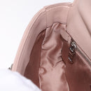 Miu Miu Studs Chain Shoulder Bag Leather Pink Silver Auth 210487V-22