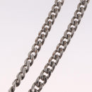 Miu Miu Studs Chain Shoulder Bag Leather Pink Silver Auth 210487V-9