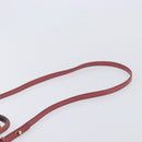 Miu Miu Hand Bag Vittero Dino Leather 2way Pink Gold Auth 210488V-11