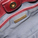 Miu Miu Hand Bag Vittero Dino Leather 2way Pink Gold Auth 210488V-23