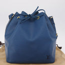 LOUIS VUITTON Epi Petit Noe Shoulder Bag Blue M44105 LV Auth 210489V-23