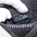 HERMES Her Line Pochette Shoulder Bag Canvas Gray Auth 210490-17