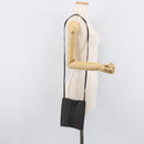 HERMES Her Line Pochette Shoulder Bag Canvas Gray Auth 210490-18