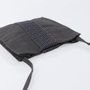HERMES Her Line Pochette Shoulder Bag Canvas Gray Auth 210490-6