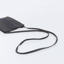 HERMES Her Line Pochette Shoulder Bag Canvas Gray Auth 210490-7