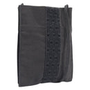 HERMES Her Line Pochette Shoulder Bag Canvas Gray Auth 210492-1