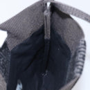 HERMES Her Line Pochette Shoulder Bag Canvas Gray Auth 210492-15