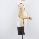 HERMES Her Line Pochette Shoulder Bag Canvas Gray Auth 210492-18