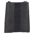HERMES Her Line Pochette Shoulder Bag Canvas Gray Auth 210492-2