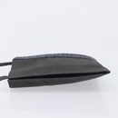 HERMES Her Line Pochette Shoulder Bag Canvas Gray Auth 210492-5