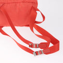 PRADA Backpack Nylon Orange Silver Auth 210493A-10