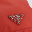 PRADA Backpack Nylon Orange Silver Auth 210493A-19