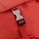 PRADA Backpack Nylon Orange Silver Auth 210493A-20