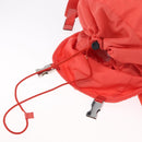 PRADA Backpack Nylon Orange Silver Auth 210493A-22