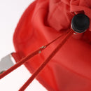 PRADA Backpack Nylon Orange Silver Auth 210493A-23