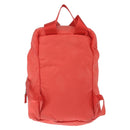PRADA Backpack Nylon Orange Silver Auth 210493A-3