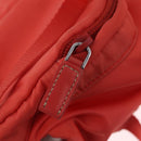 PRADA Backpack Nylon Orange Silver Auth 210493A-31