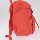 PRADA Backpack Nylon Orange Silver Auth 210493A-6