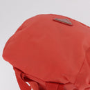 PRADA Backpack Nylon Orange Silver Auth 210493A-7