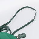 PRADA Hand Bag Nylon 2way Green Silver Auth 210496M-10