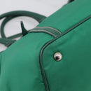 PRADA Hand Bag Nylon 2way Green Silver Auth 210496M-15