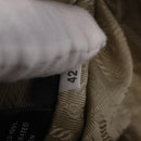 PRADA Hand Bag Nylon Beige Silver Auth 210498V-22
