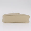 PRADA Hand Bag Nylon Beige Silver Auth 210498V-5