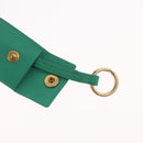 Saint Laurent Petit Cabas Hand Bag Leather 2way Green Gold Auth 210500V-18