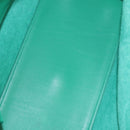 Saint Laurent Petit Cabas Hand Bag Leather 2way Green Gold Auth 210500V-23
