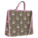 GUCCI x Higuchi Yuuko GG Supreme Bag PVC 2way Beige Silver 630542 Auth 210501M-1