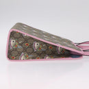 GUCCI x Higuchi Yuuko GG Supreme Bag PVC 2way Beige Silver 630542 Auth 210501M-4