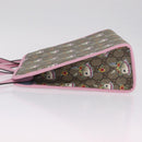 GUCCI x Higuchi Yuuko GG Supreme Bag PVC 2way Beige Silver 630542 Auth 210501M-5