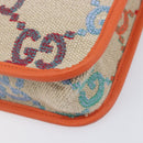 GUCCI GG Canvas Tote Bag Multicolor Orange 550763 Auth 210502V-10